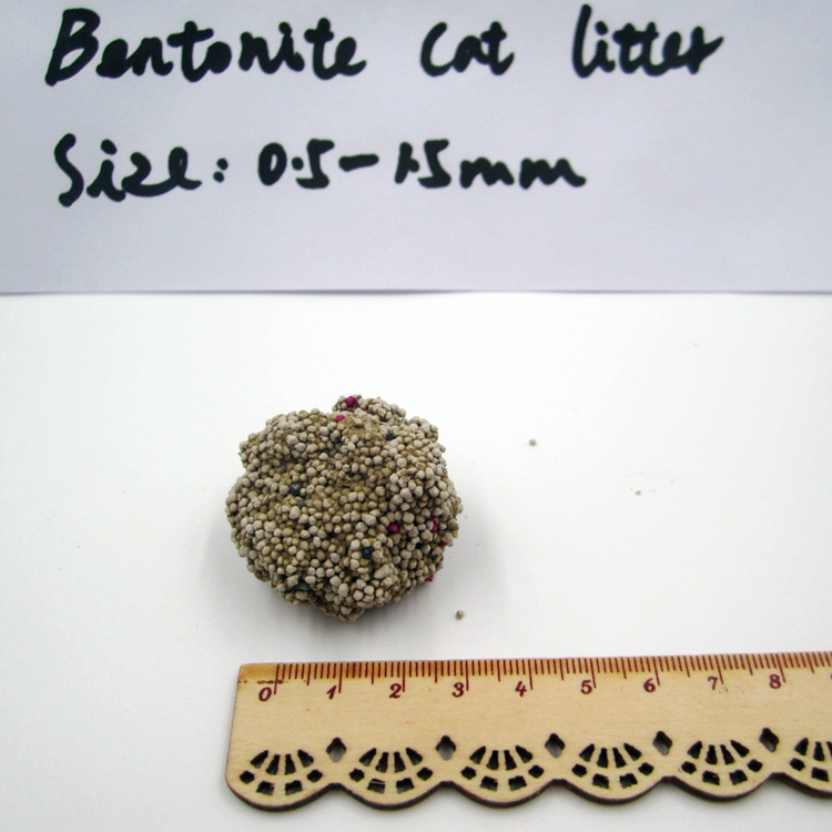 No Dust Bentonite Ball Shape Cat Litter 0.5-1.5mm